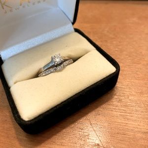 OPEN TO OFFERS - Diamond Solitaire and Band